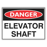 Danger Sign – Elevator Shaft - Premium Nameplates