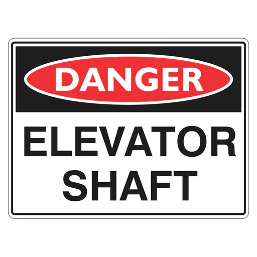 Danger Sign – Elevator Shaft - Premium Nameplates