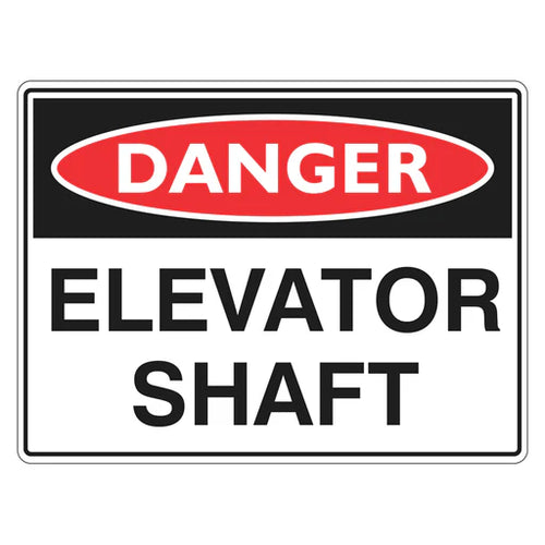 Danger Sign – Elevator Shaft - Premium Nameplates