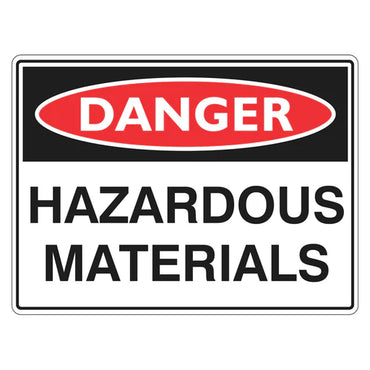 Danger Sign – Hazardous Materials - Premium Nameplates