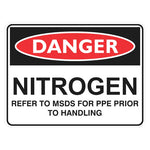 Danger Sign – Nitrogen - Premium Nameplates