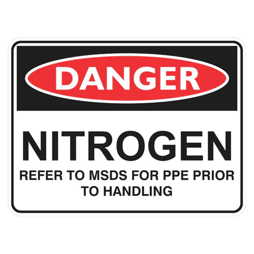 Danger Sign – Nitrogen - Premium Nameplates