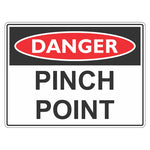 Danger Sign – Pinch Point - Premium Nameplates