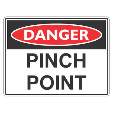 Danger Sign – Pinch Point - Premium Nameplates