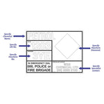 Emergency Information Panel - Customised