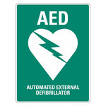 Emergency Sign - AED Automated External Defibrillator - Premium Nameplates
