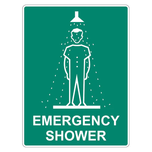 Emergency Sign - Emergency Shower - Premium Nameplates
