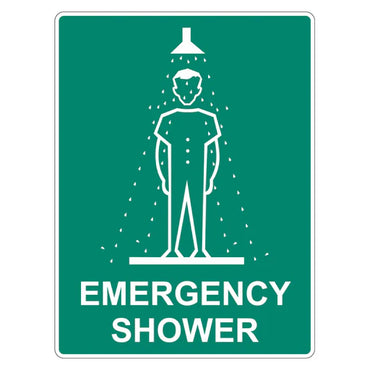 Emergency Sign - Emergency Shower - Premium Nameplates
