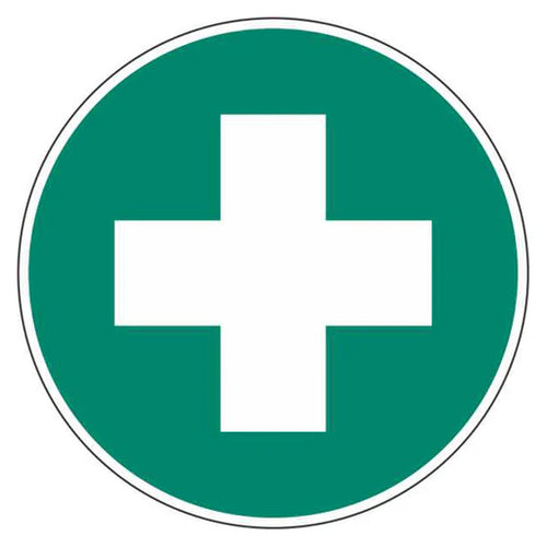 Emergency Sign - First Aid Disc - Premium Nameplates