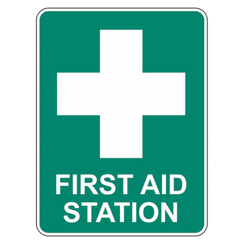 Emergency Sign - First Aid Station - Premium Nameplates