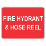 Fire Hydrant And Hose Reel Sign