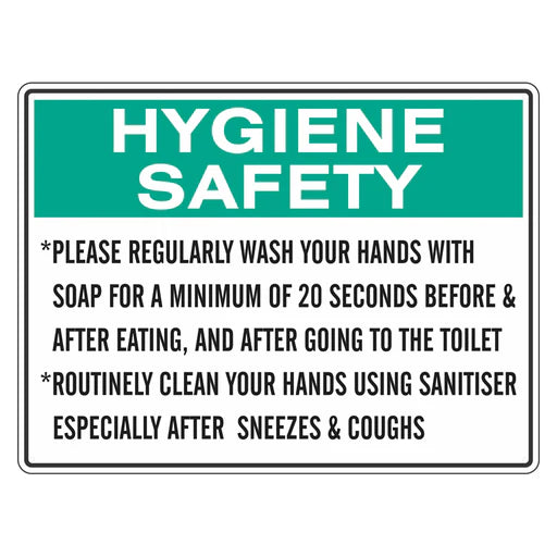 Hygiene Sign - Please Wash And Sanitise Your Hands – Premium Nameplates