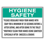 Hygiene Sign - Please Wash And Sanitise Your Hands
