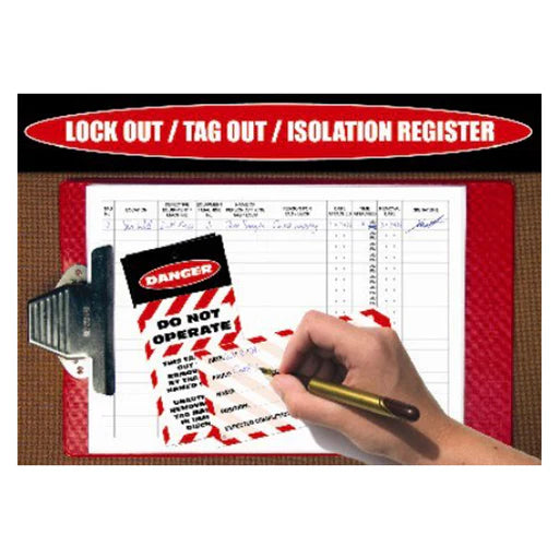 Lock Out / Tag Out / Isolation Register – Premium Nameplates