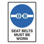 Mandatory Sign - Seat Belts Must Be Worn