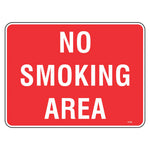 No Smoking Area Sign