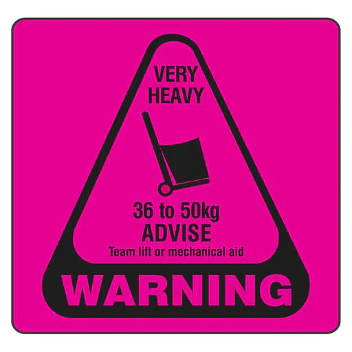Packaging Labels - 36 - 50 KG Very Heavy