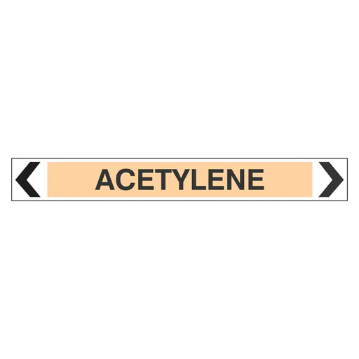 Pipe Marker - Acetylene (sheet of 14)