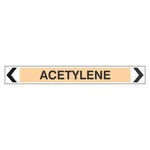 Pipe Marker - Acetylene (sheet of 14)