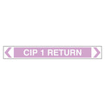 Pipe Marker - CIP 1 Return