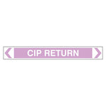 Pipe Marker - CIP Return