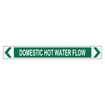 Pipe Marker - Hot Water Flow