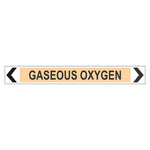 Pipe Marker - Gaseous Oxygen
