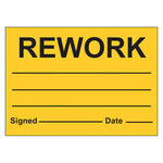 Quality Control Label - Rework