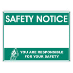 Safety Notice Sign - Premium Nameplates