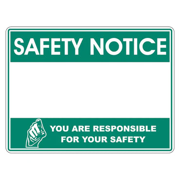 Safety Notice Sign - Premium Nameplates
