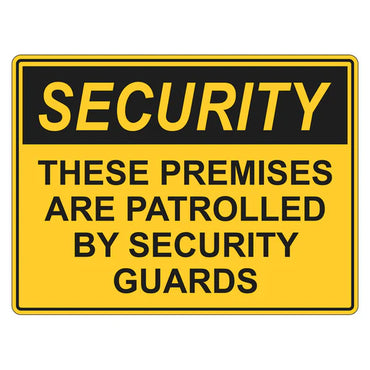 Security Division Sign Security Signs – Premium Nameplates