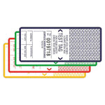 Self Laminating Test Tags With Security Flap - Mixed