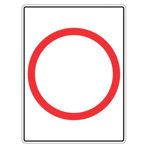 Speed Limit Sign - Blank (insert preferred numbering)