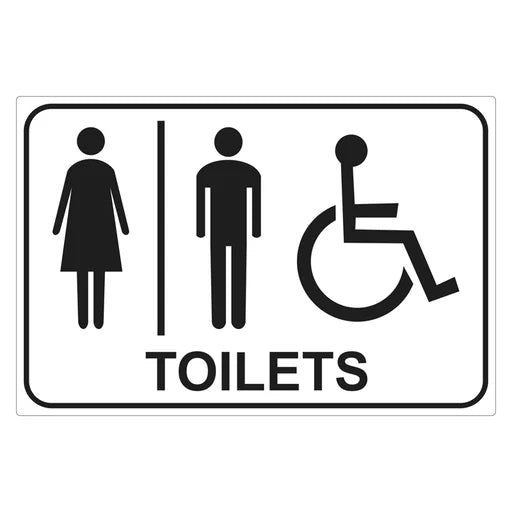 Toilets Signate Toilets Sign – Premium Nameplates