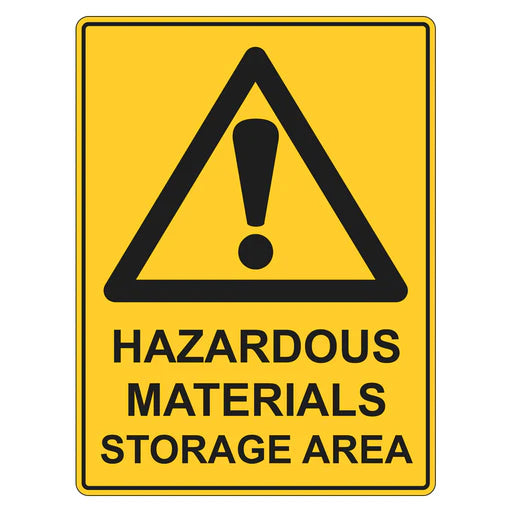 Warning Sign - Hazardous Materials Storage Area