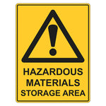 Warning Sign - Hazardous Materials Storage Area