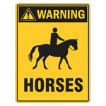 Warning Sign - Horses