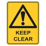Warning Sign - Keep Clear