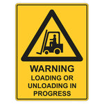 Warning Sign - Loading Or Unloading In Progress