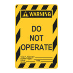 Warning Tags - Do Not Operate